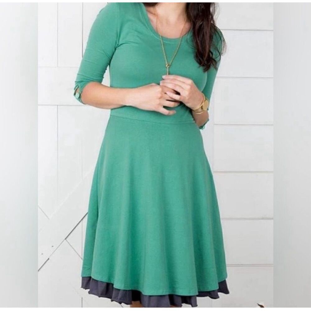 Matilda Jane Green Pastures Dress‎ Joanna Gaines Womens Size XS
